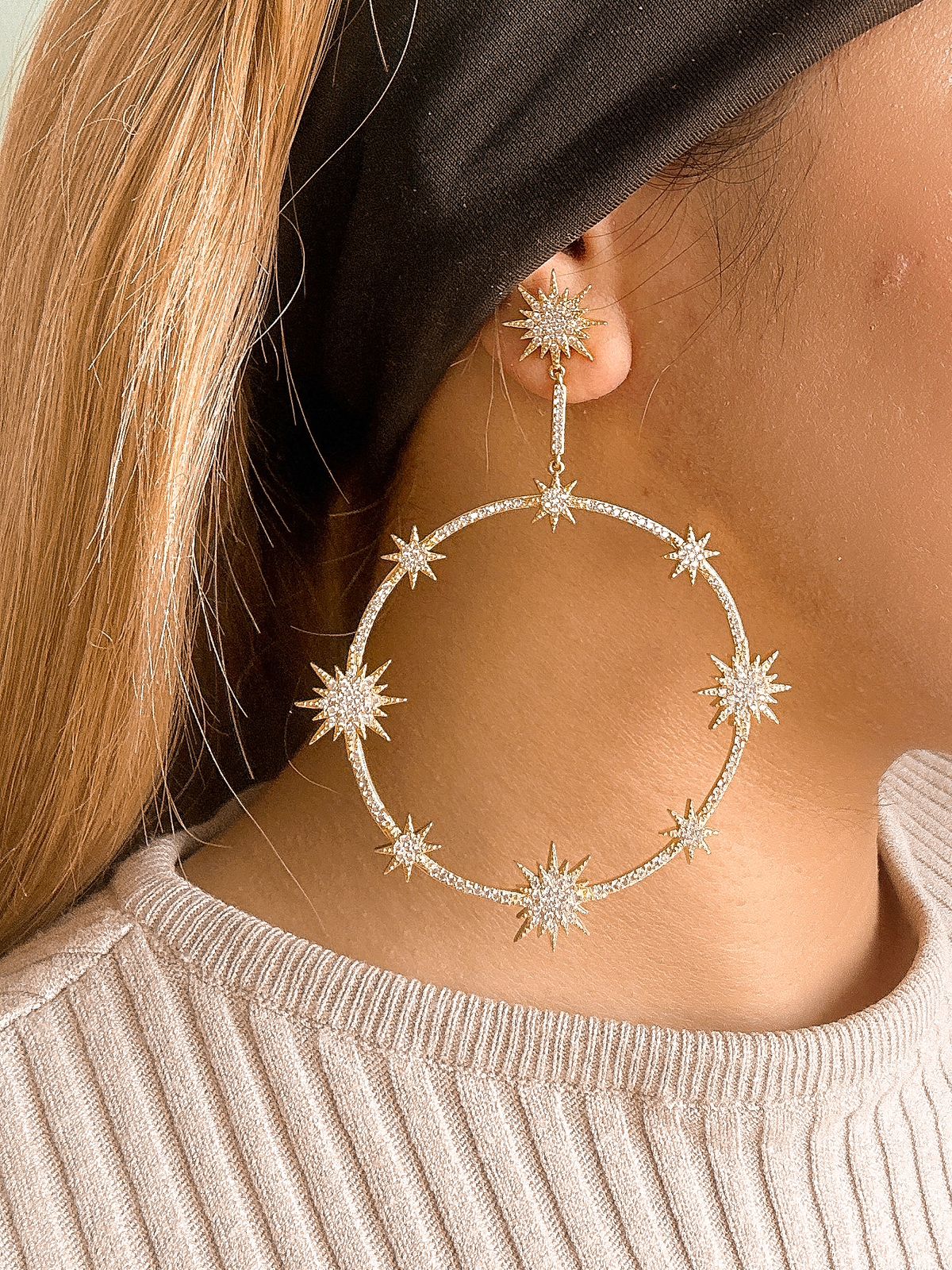 CZ Star Earrings